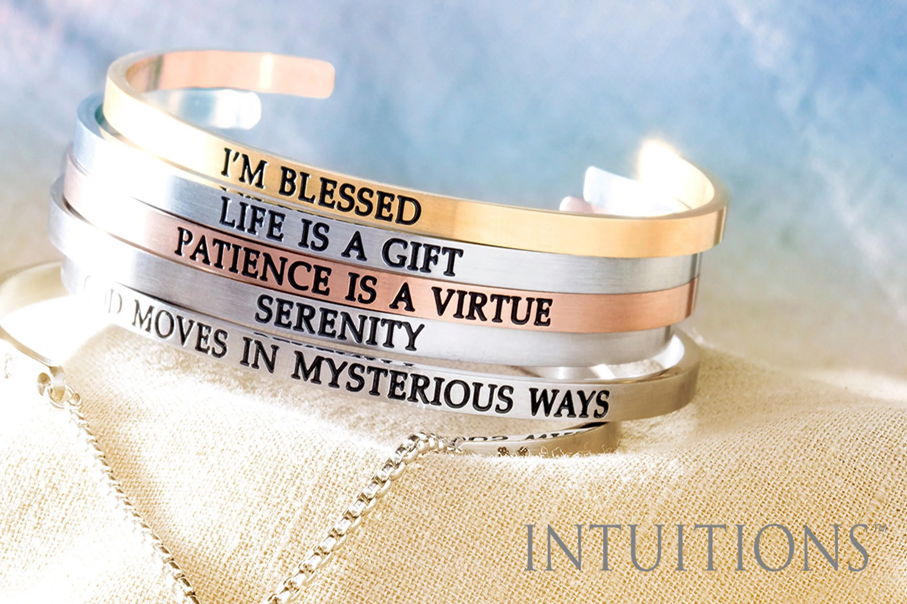 Intuitions Stainless Steel I’M THE WOMAN I WANT TO BE Diamond Accent Adjustable Bracelet