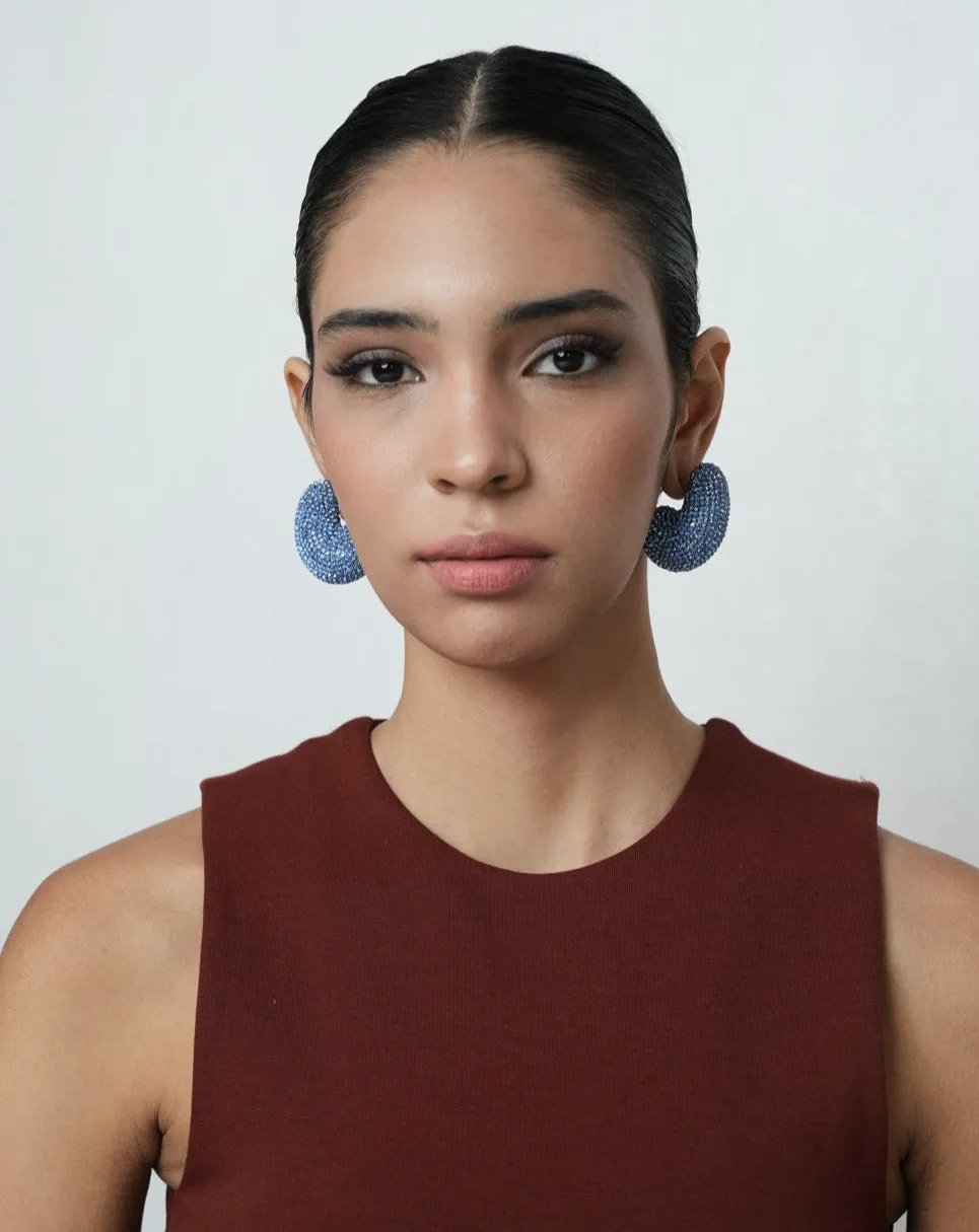 Kaju Earrings In Cerulean Blue