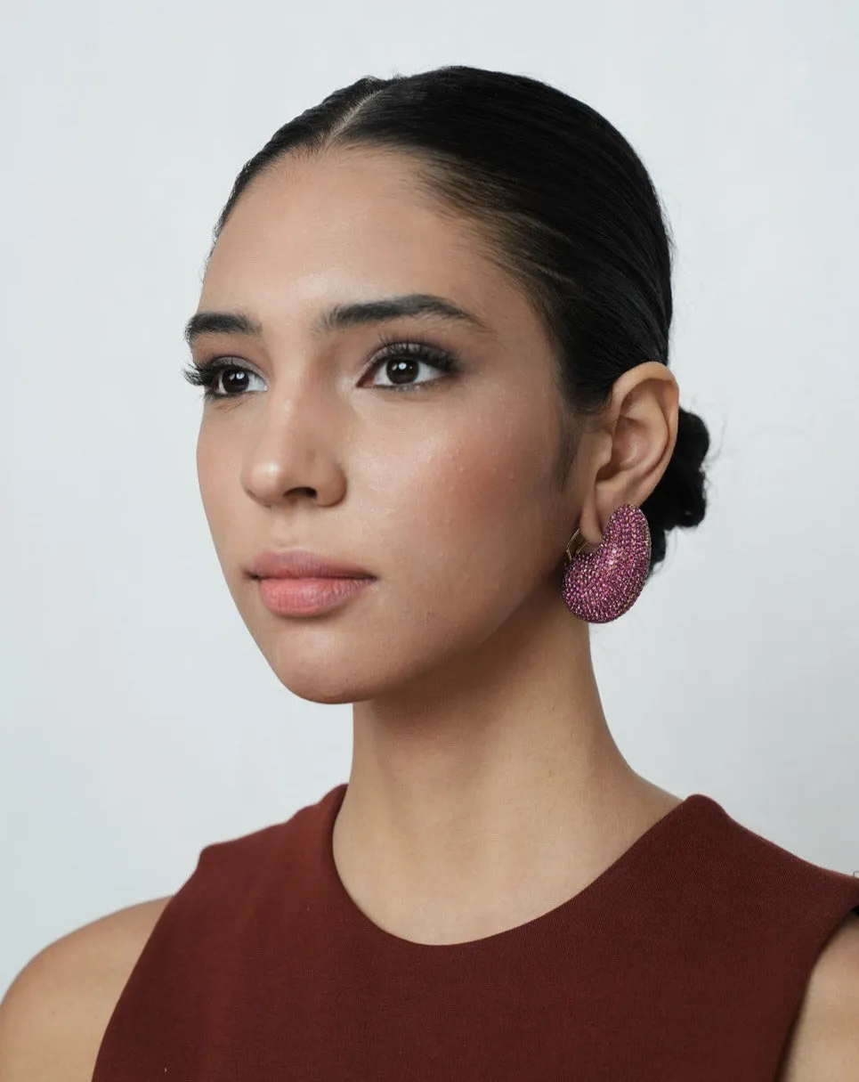 Kaju Earrings In Hot Pink