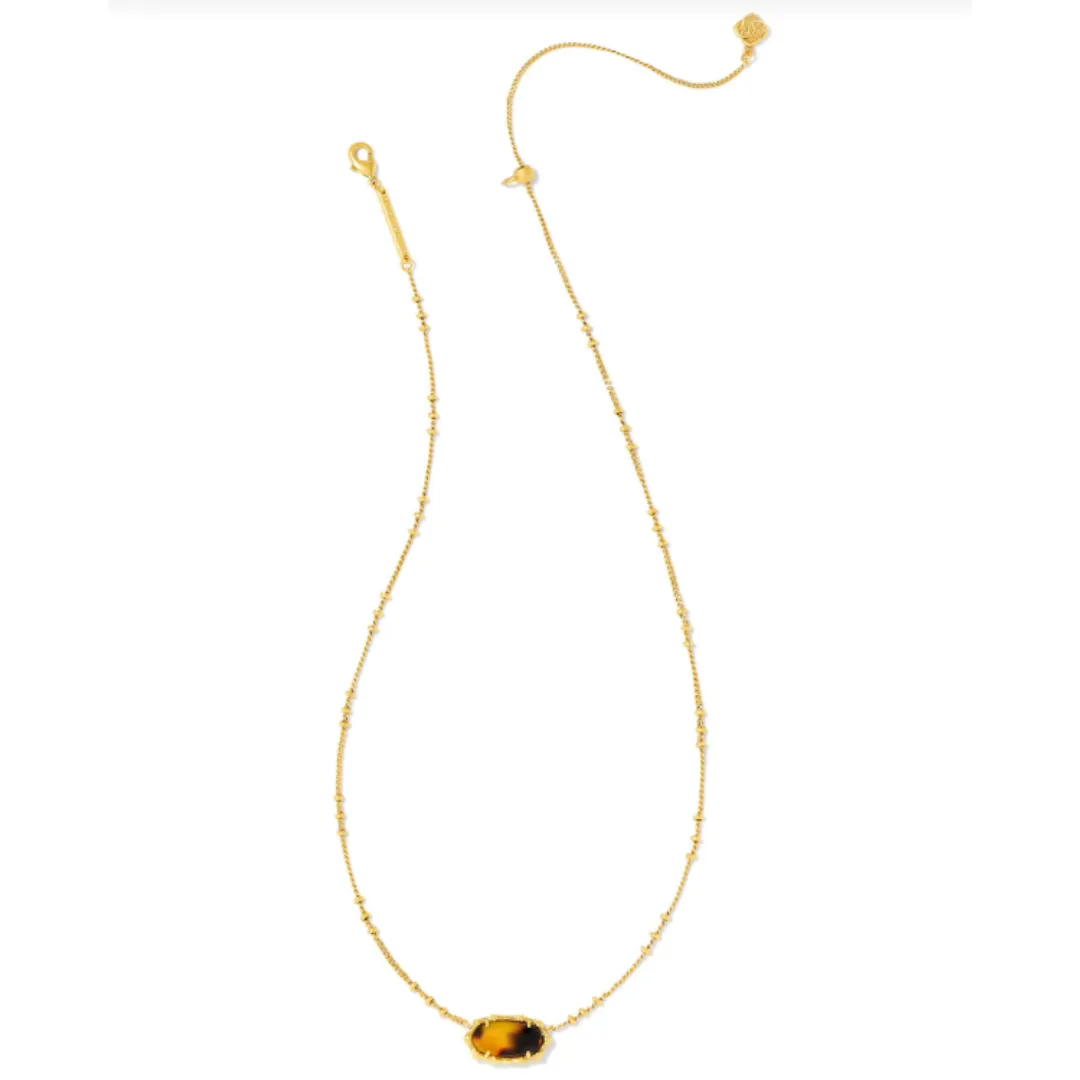 Kendra Scott Elisa Bamboo Frame Necklace - Gold