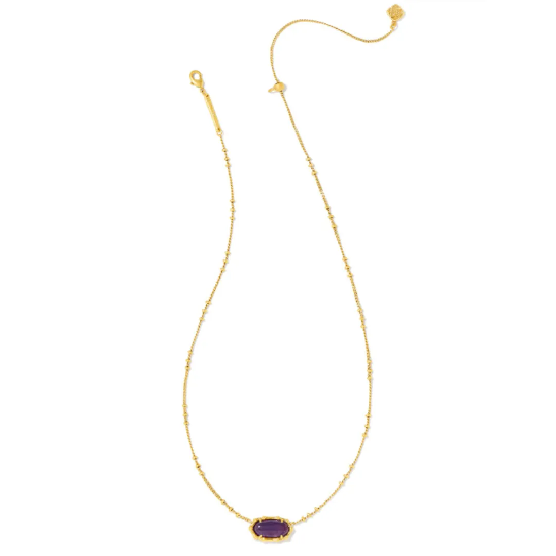 Kendra Scott Elisa Bamboo Frame Necklace - Gold