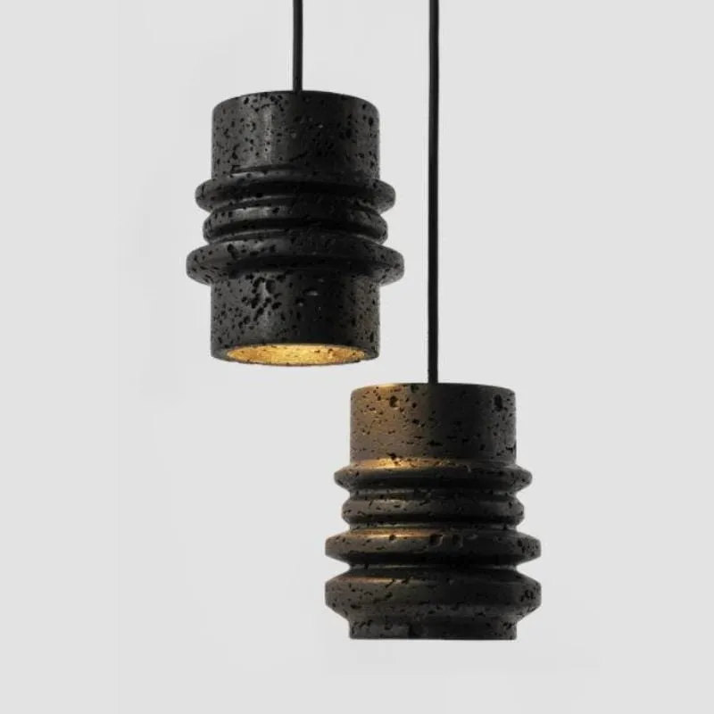 Lava Stone Suspended Pendant | BUZAO