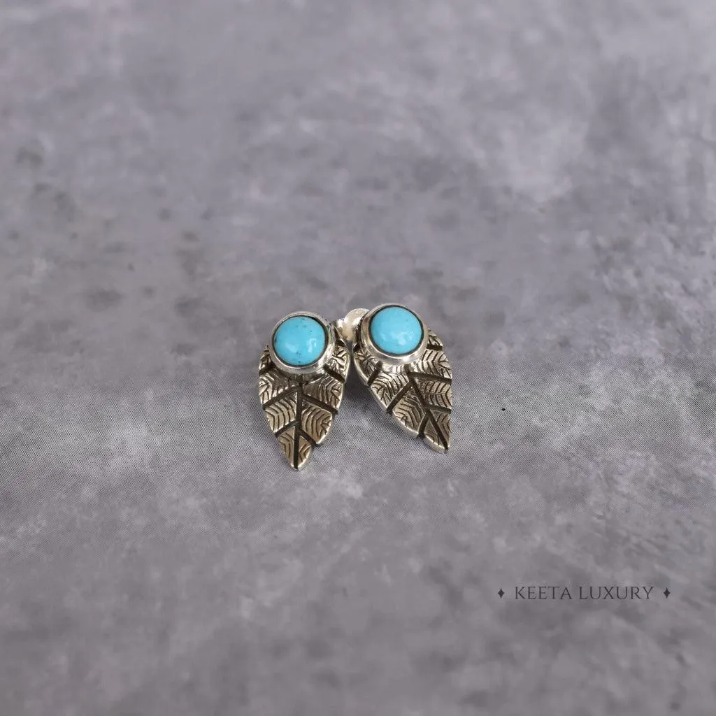 Leaf Lore - Turquoise Studs