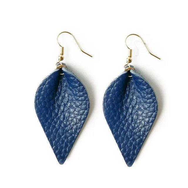 Leather earrings