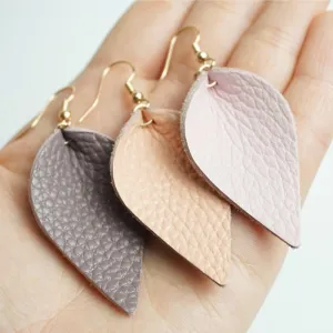 Leather earrings