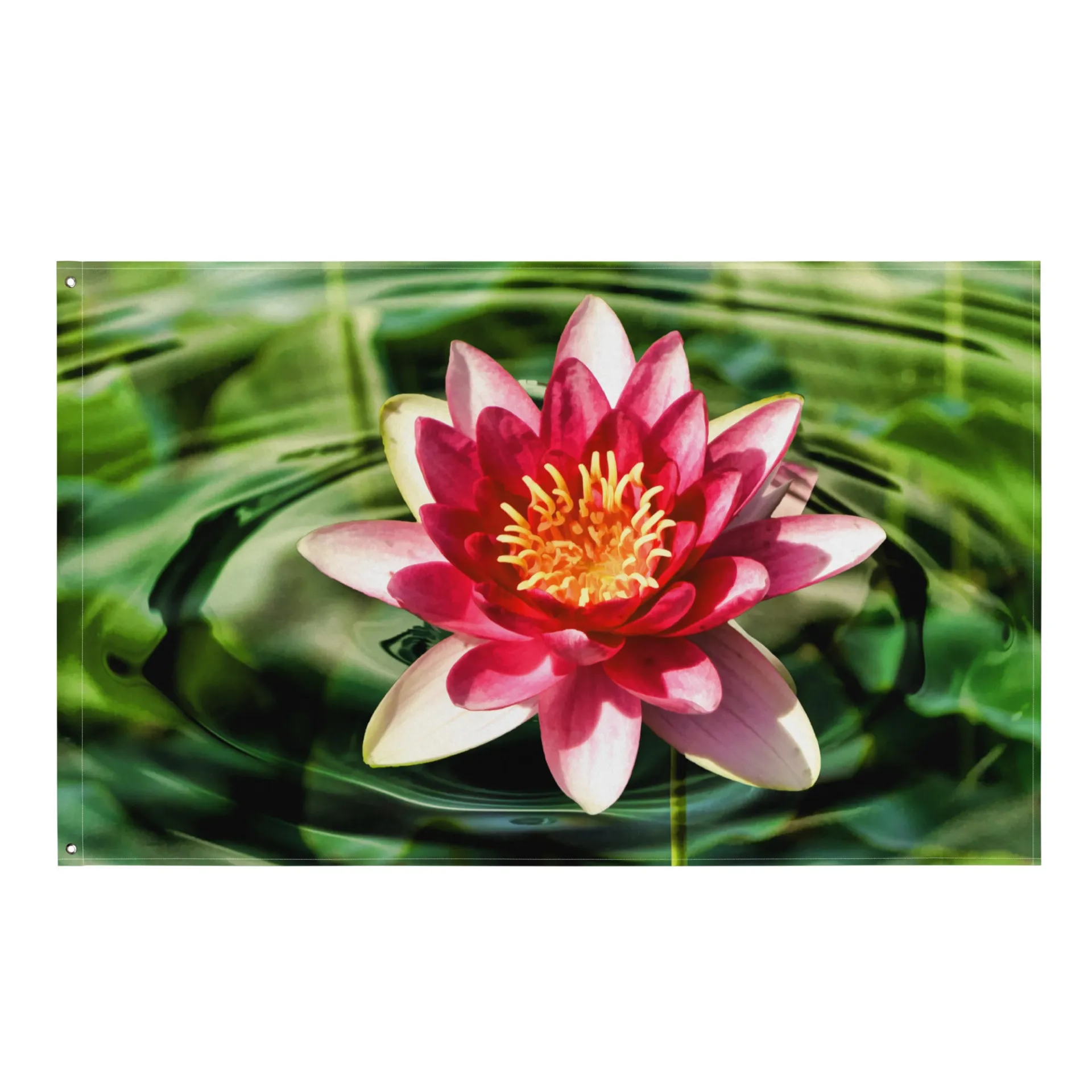 Lily Flower Painting Wall Art Flag Tapestry - Beautiful Easy-to-Care-for Interior Decor