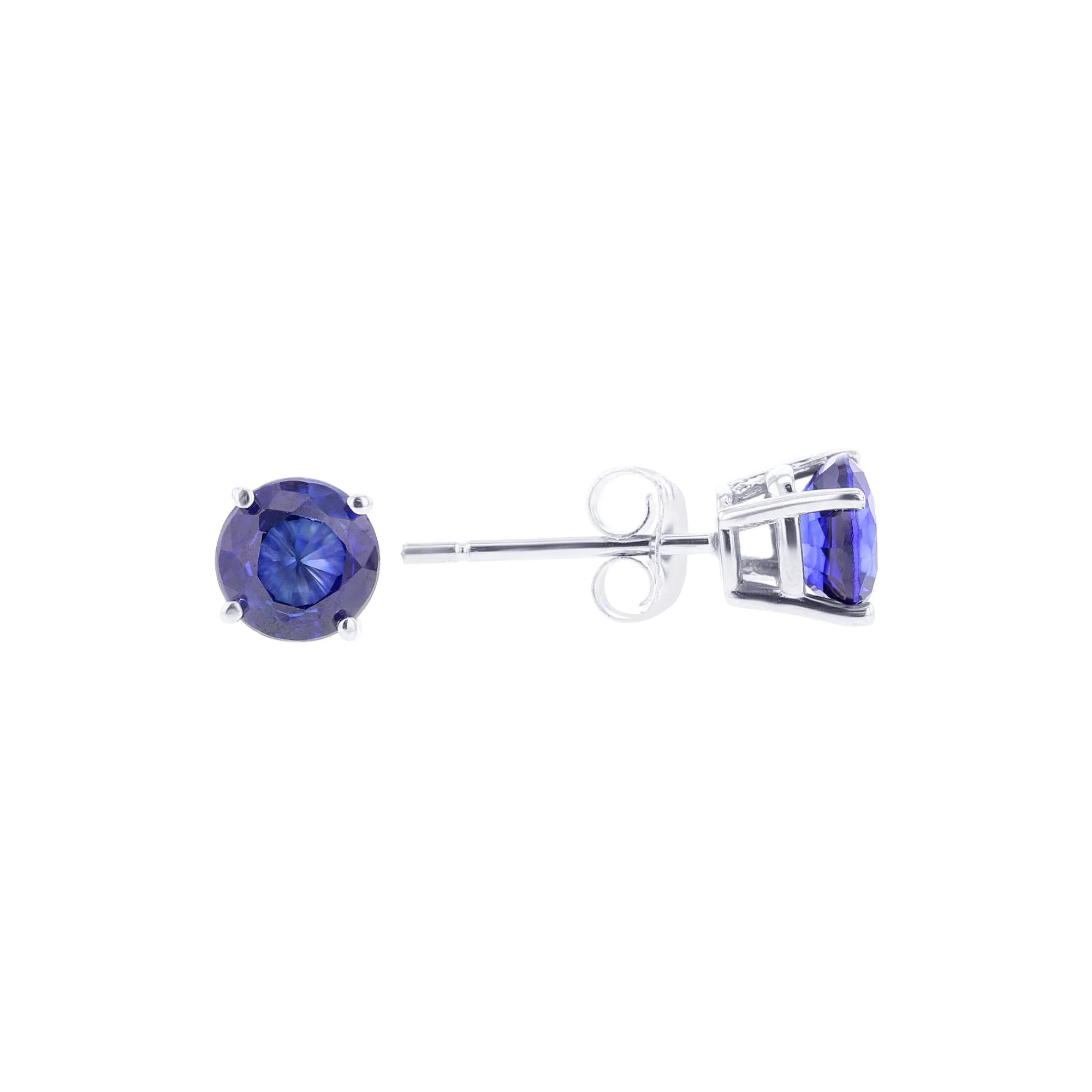 Majestic Blue Sapphire Stud Earrings 9/10ct