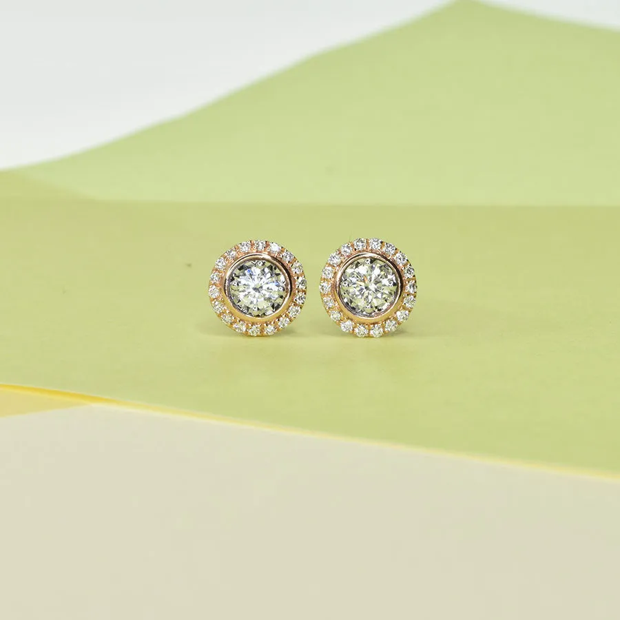 Majestic Earrings with Halo