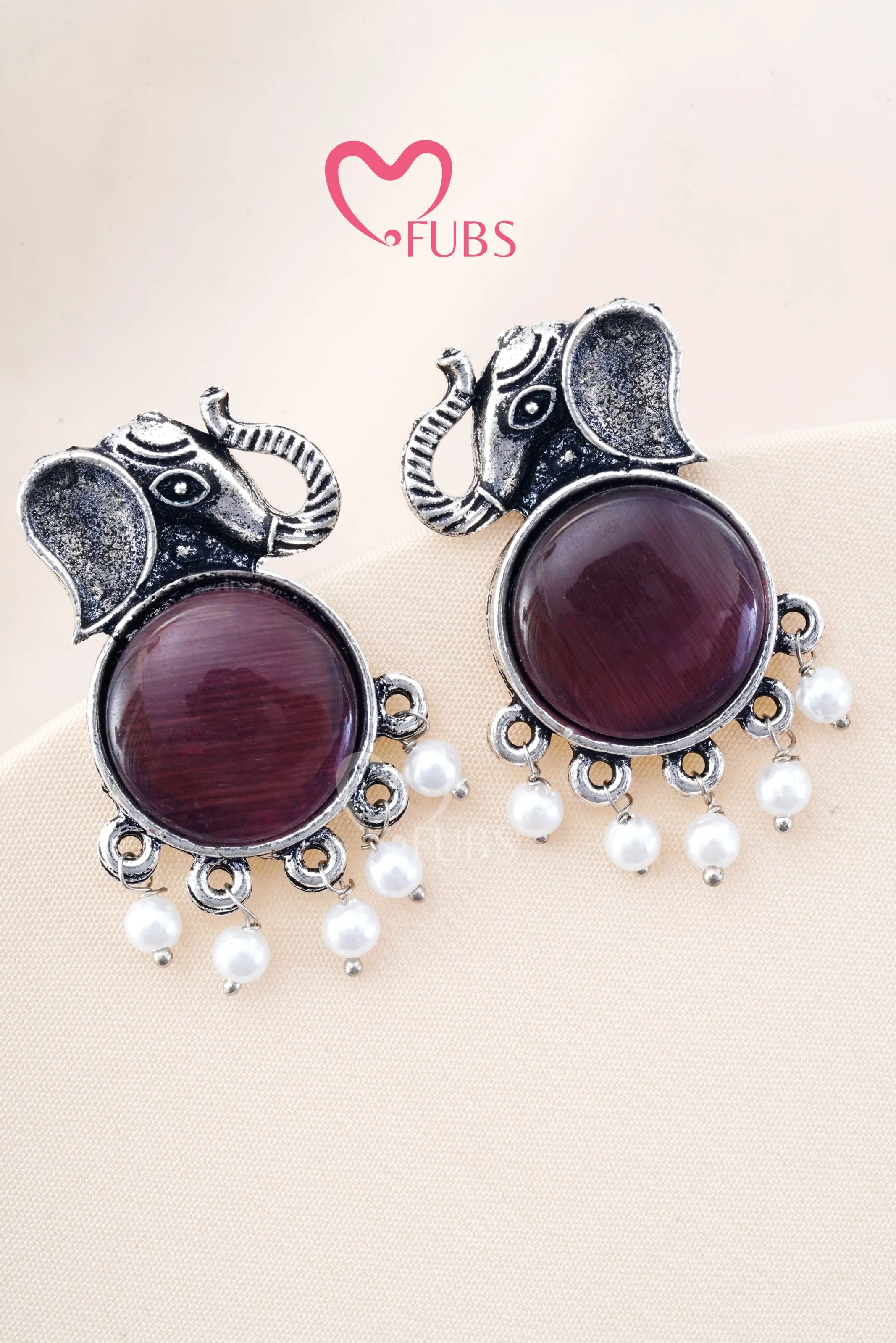 Majestic Elephant Glow Studs