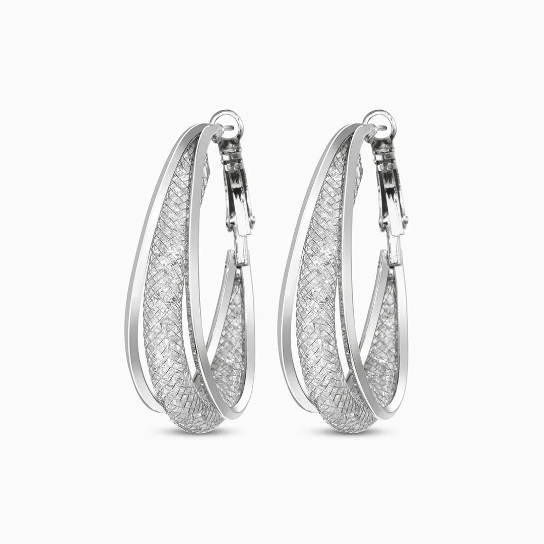 Majestic Mesh Hoop Earrings