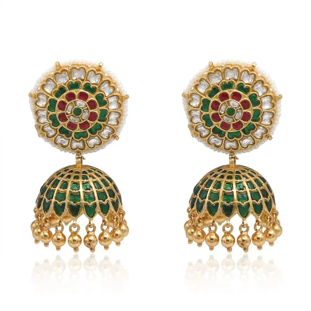 Majestic SILVER  92.5 KUNDAN JHUMKA