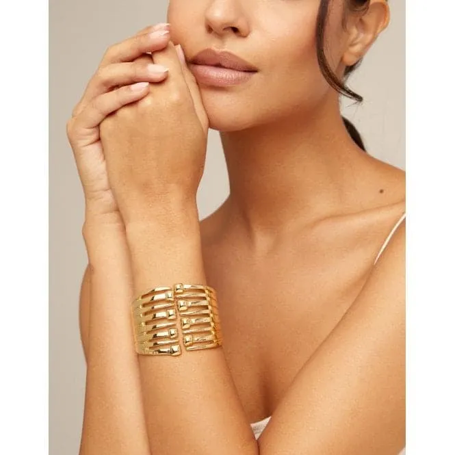 Matching Golden Metal Bracelet