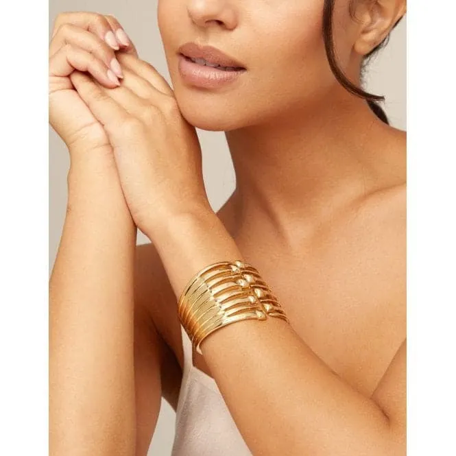 Matching Golden Metal Bracelet