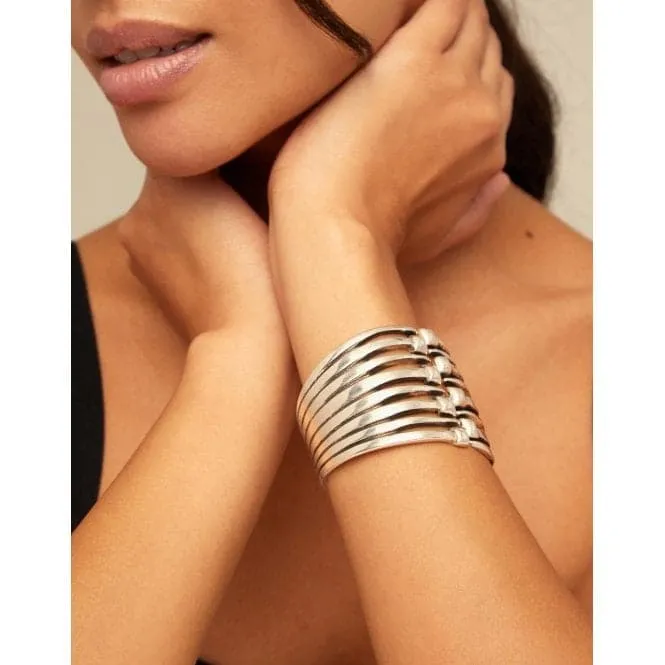 Matching Silver Metal Bracelet