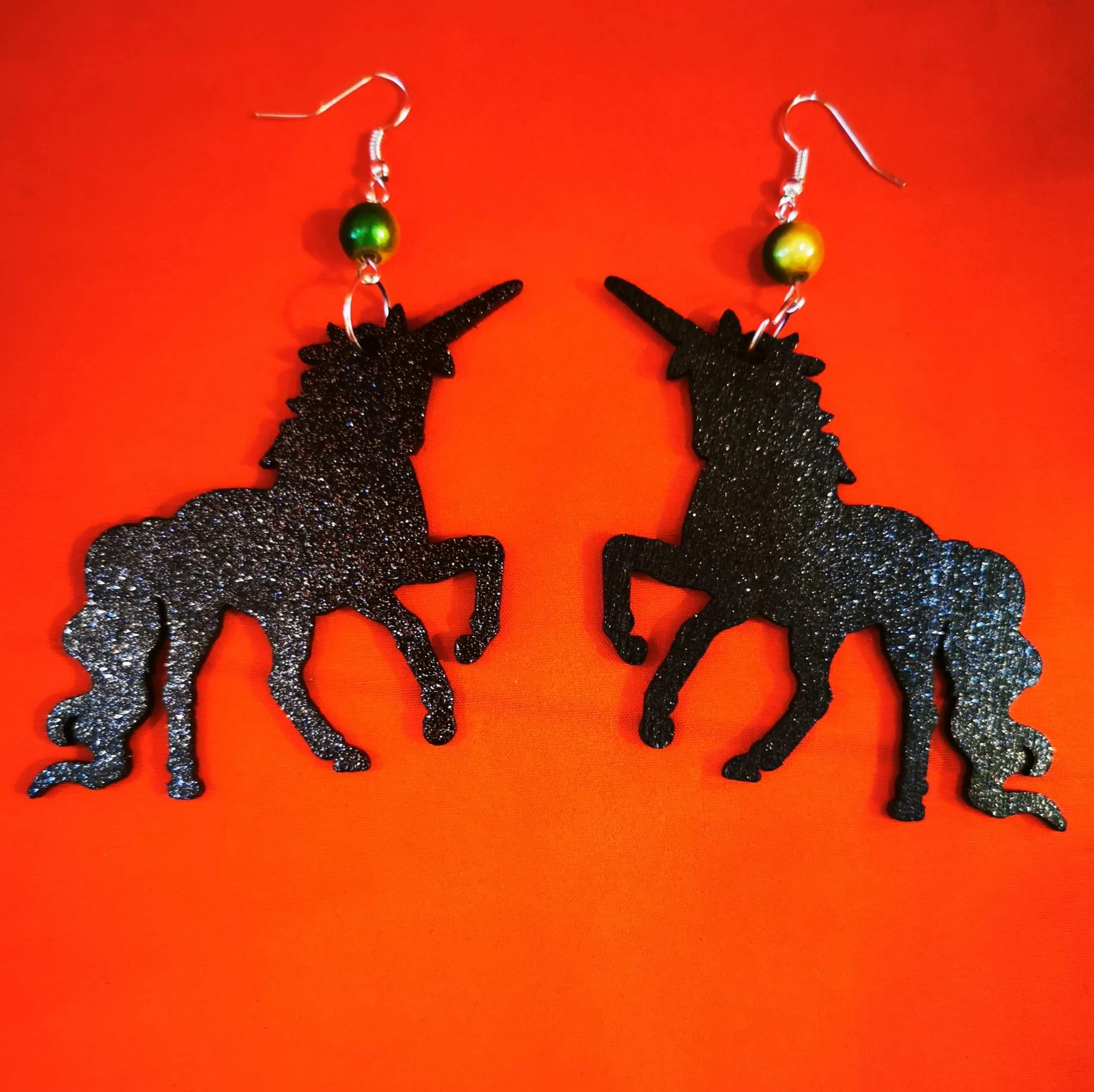 Midnight Unicorns Earrings - Handmade by Barbary Lane