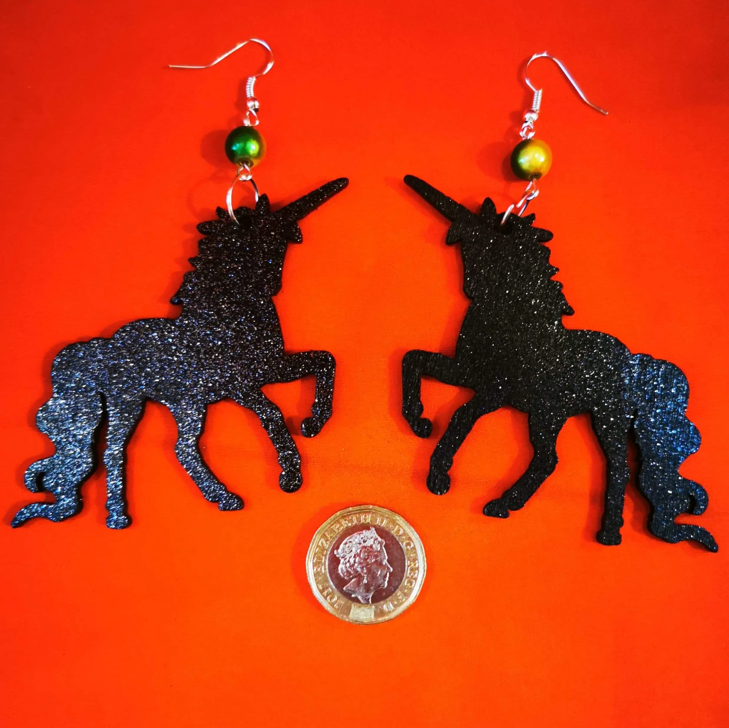 Midnight Unicorns Earrings - Handmade by Barbary Lane