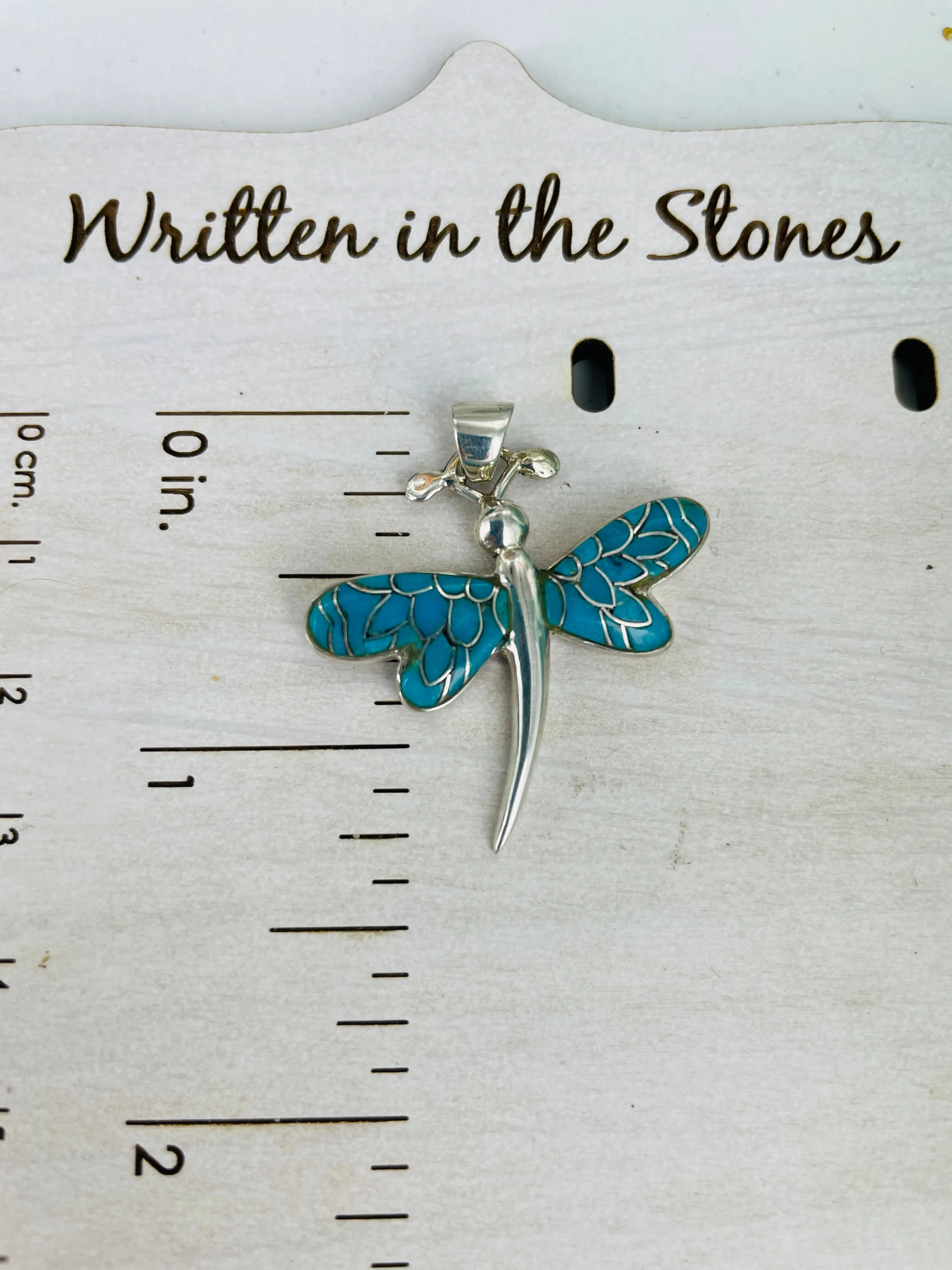 Mini Dragonfly {turquoise} necklace