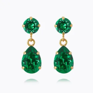 Mini Drop Earrings / Majestic Green