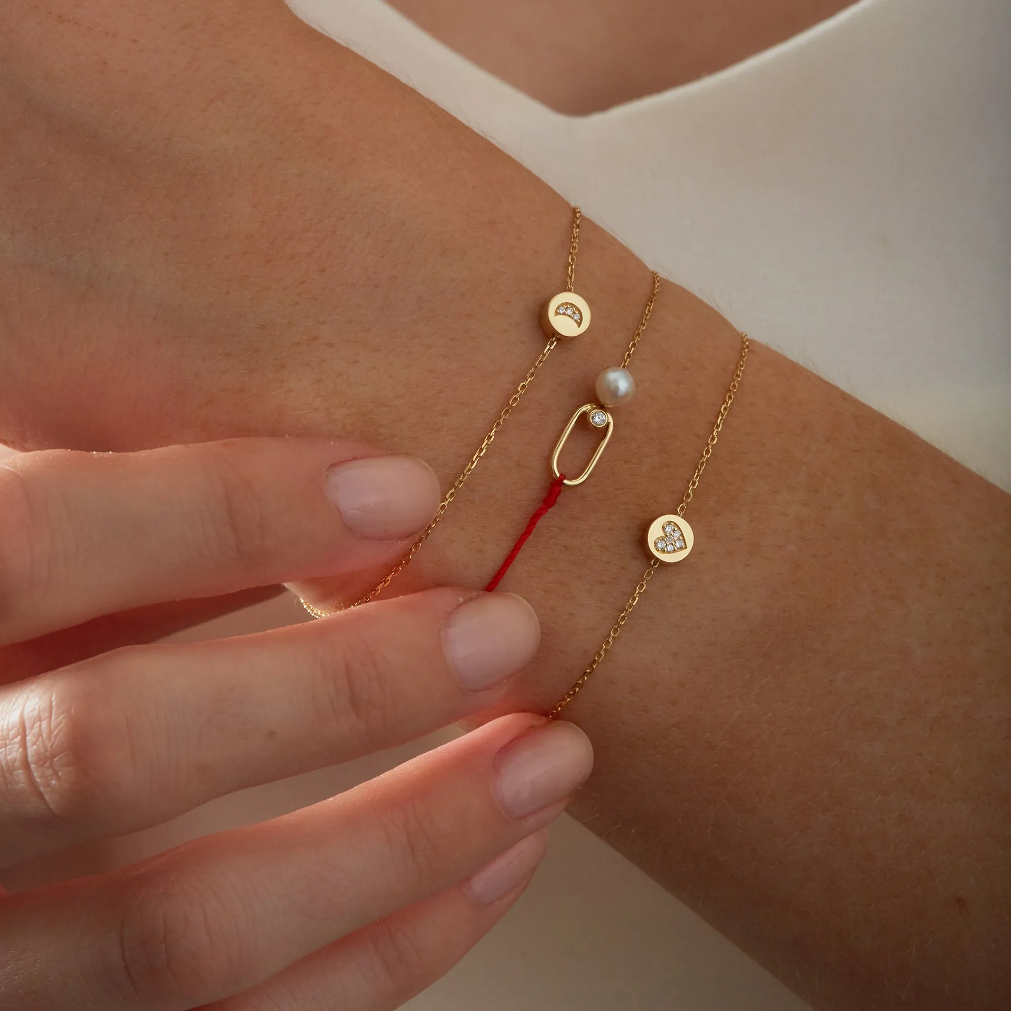 Modern Words Fine Teardrop Bracelet