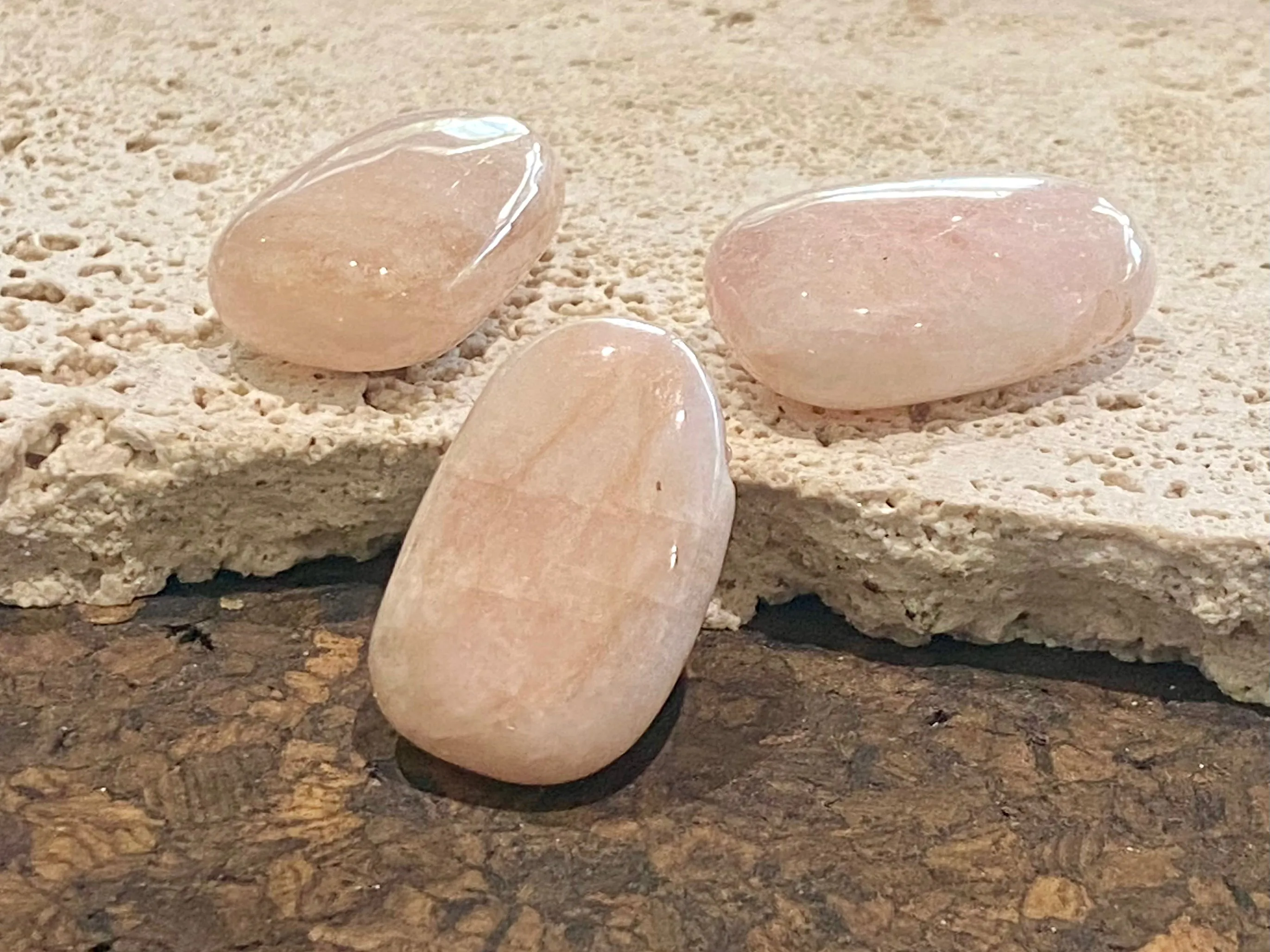 Morganite Crystal Pendants