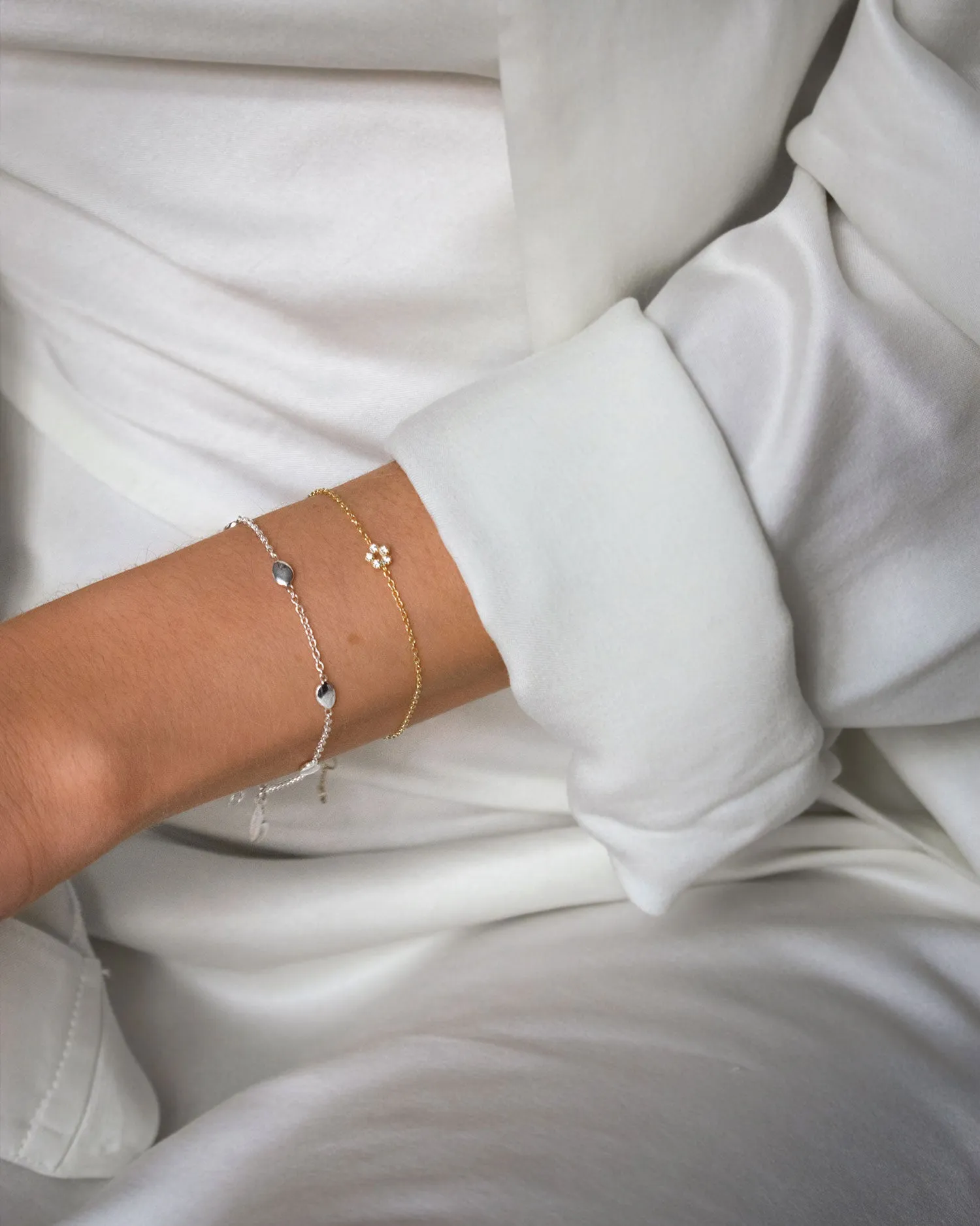 Morning Dew petite full bracelet silver