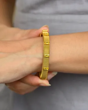 Nayan Bangles In Yellow Stone