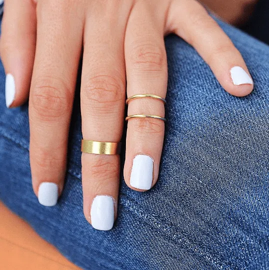 New Gold Knuckle Ring - Set of 3