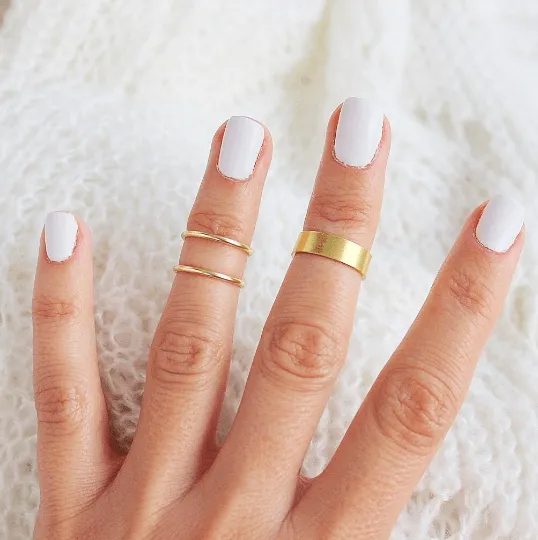 New Gold Knuckle Ring - Set of 3