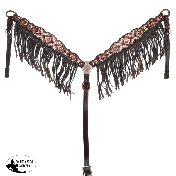 New! Showman Limited Edition High Plains One Ear Headstall and Breastcollar Set