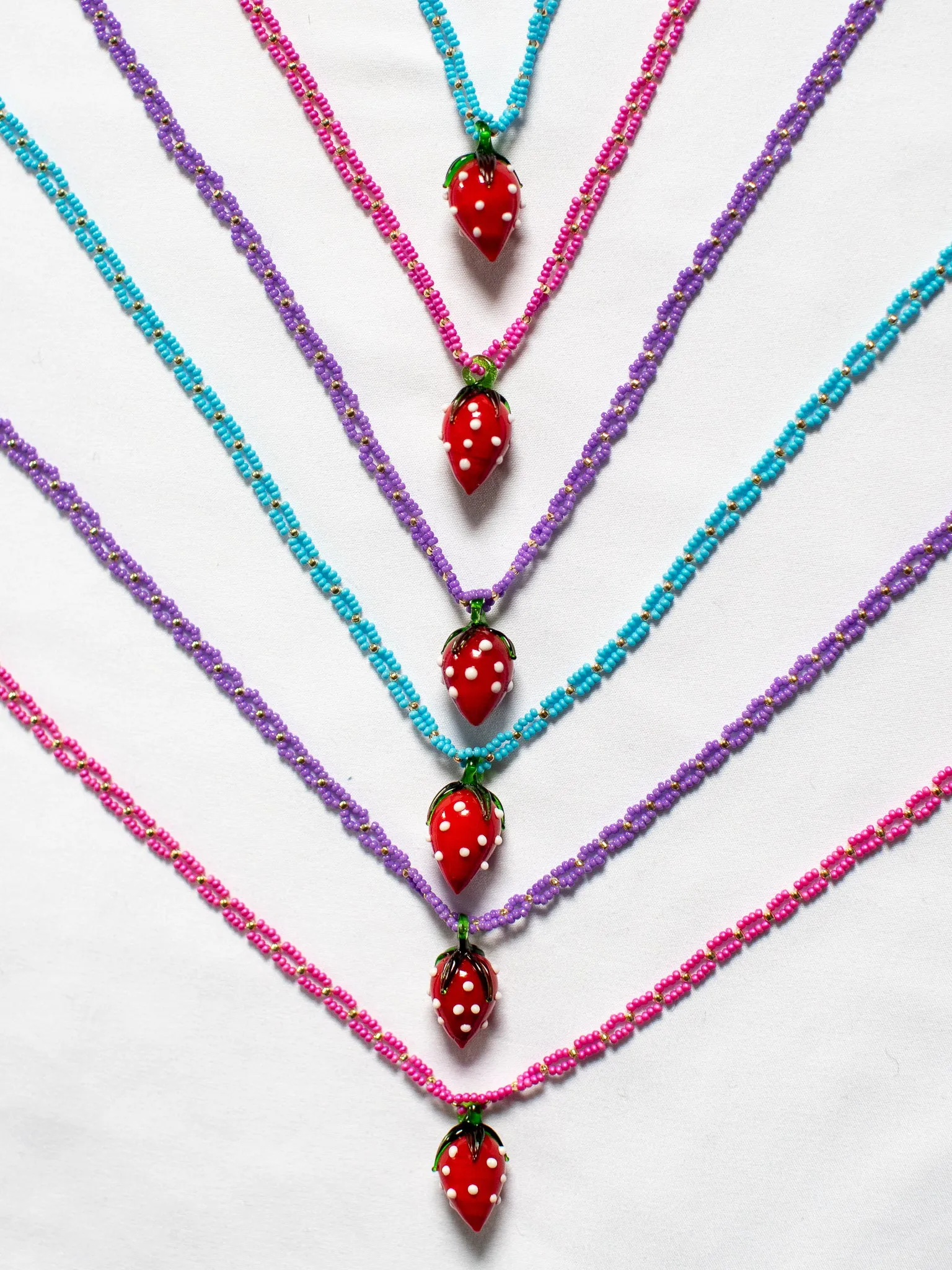 NPOMME x BRZ - Beaded Glass Berry Necklace