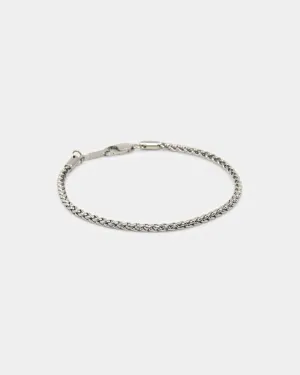 NXS Wheat Bracelet White Gold