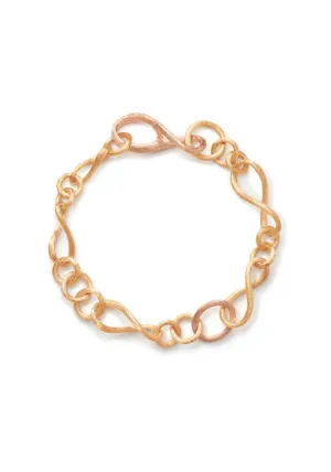 Ole Lynggaard Love 18KYRG Twisted Chain Link Bracelet | 7"