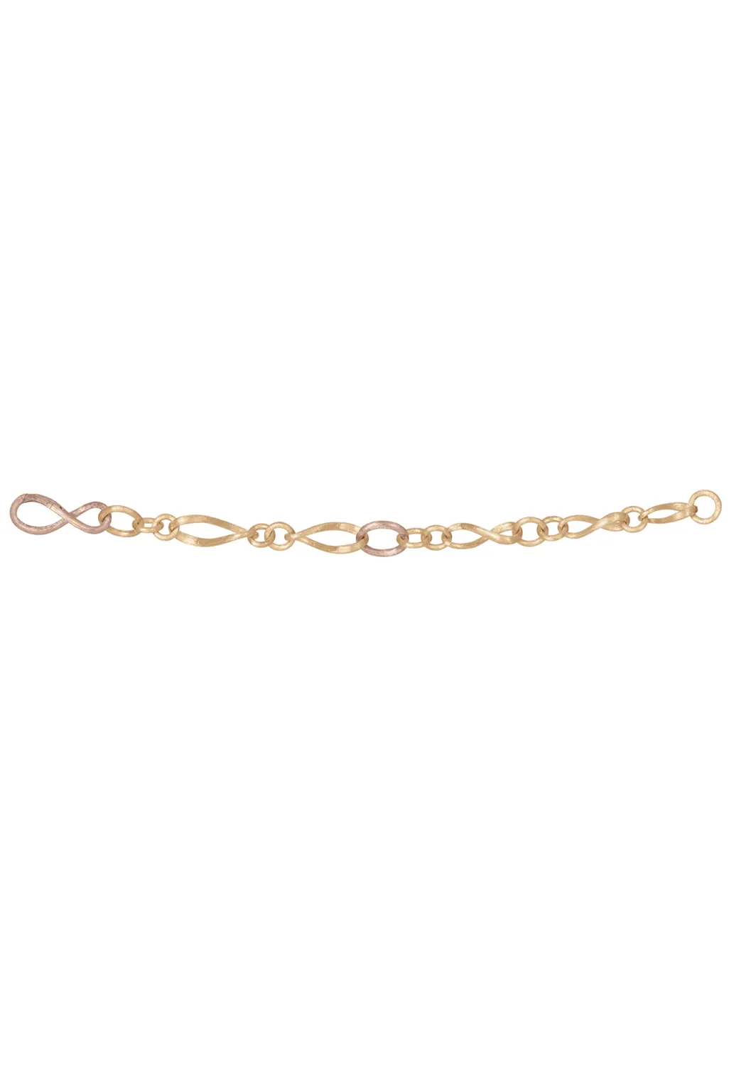 Ole Lynggaard Love 18KYRG Twisted Chain Link Bracelet | 7"