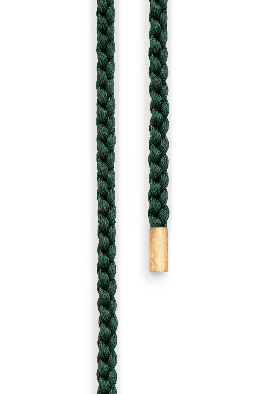 Ole Lynggaard Twisted Mokuba 18KYG Dark Green Silk String Wrap