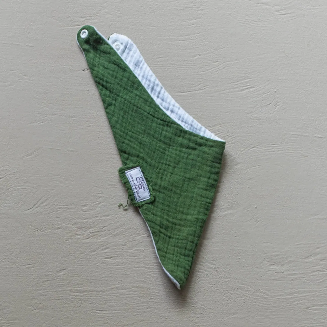 Organic Cotton Bandana Dribble Bib - Deep Green