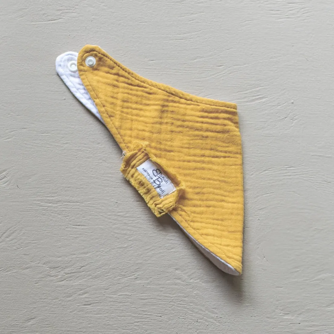 Organic Cotton Bandana Dribble Bib - Mustard