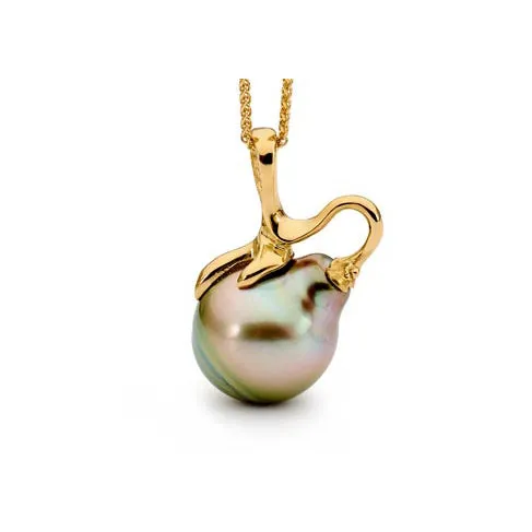 Organic Tahitian South Sea Pearl Pendant