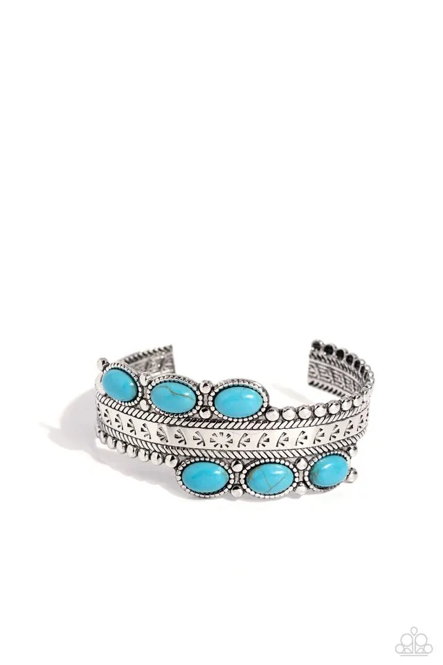 Paparazzi Bracelet ~ A League of Their STONE - Blue