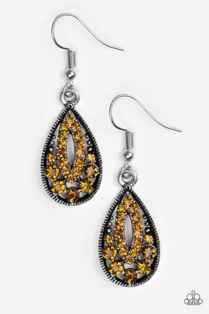 Paparazzi Earring ~ Money To Blow - Brown