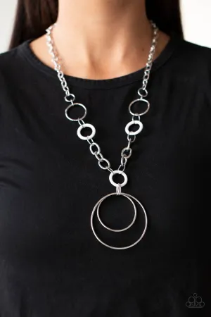 Paparazzi HOOP du Jour - White Necklace