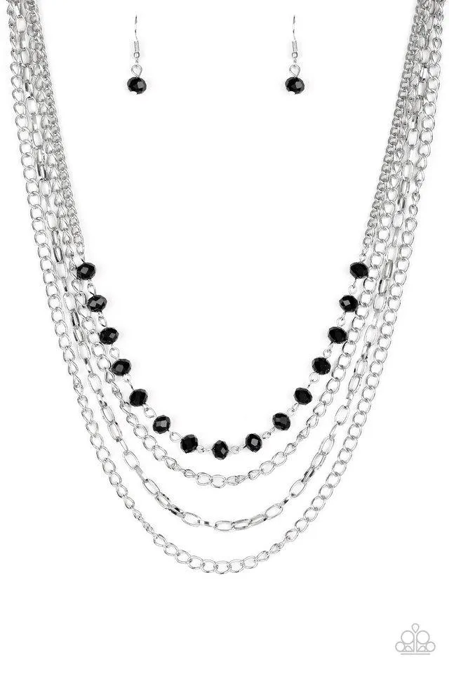 Paparazzi Necklace ~ Extravagant Elegance - Black