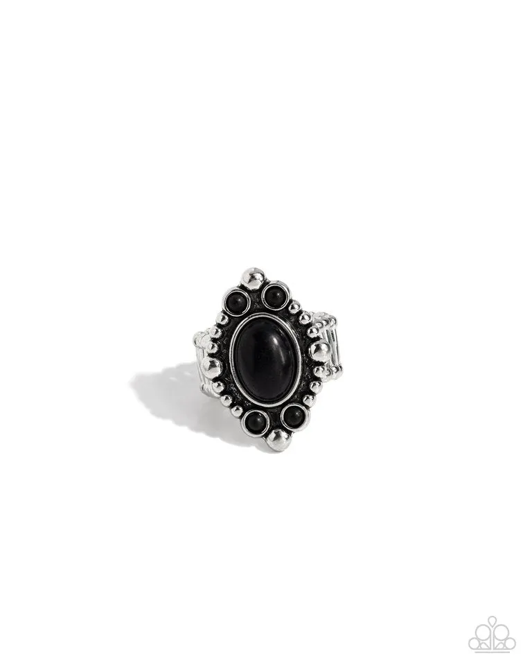 Paparazzi Ring ~ Cactus Corral - Black