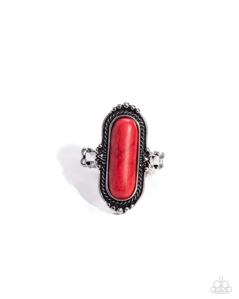 Paparazzi Ring ~ Desert Island - Red