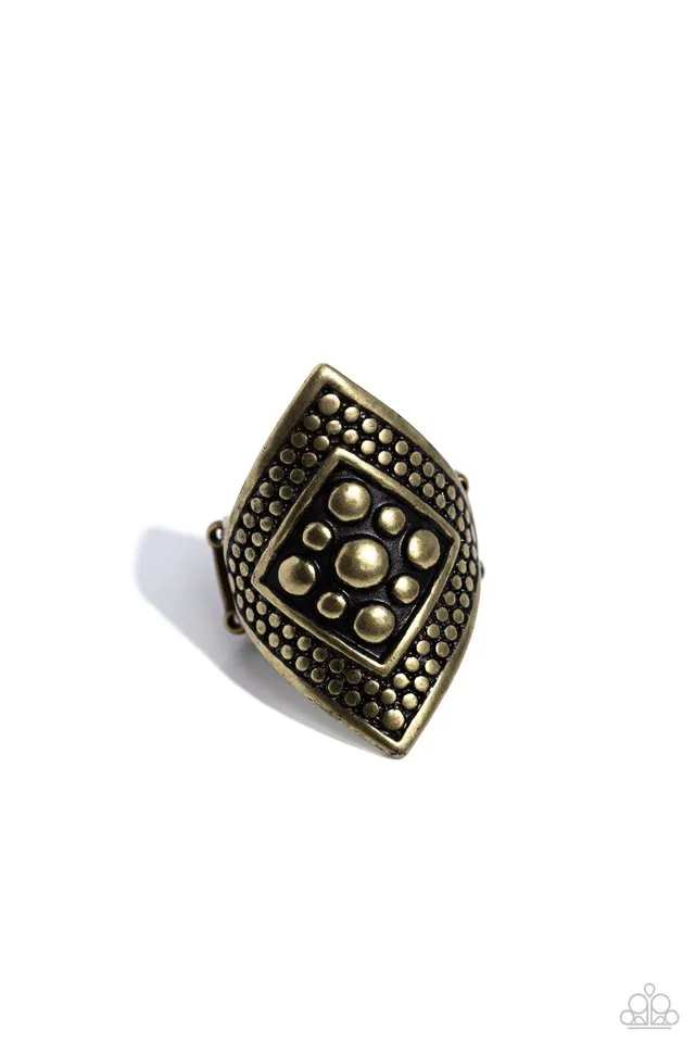 Paparazzi Ring ~ Hey, Hot STUD! - Brass