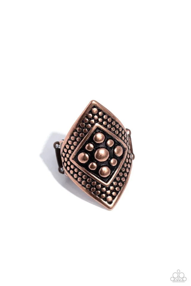 Paparazzi Ring ~ Hey, Hot STUD! - Copper