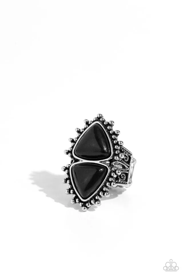 Paparazzi Ring ~ Indigenously Inverted - Black