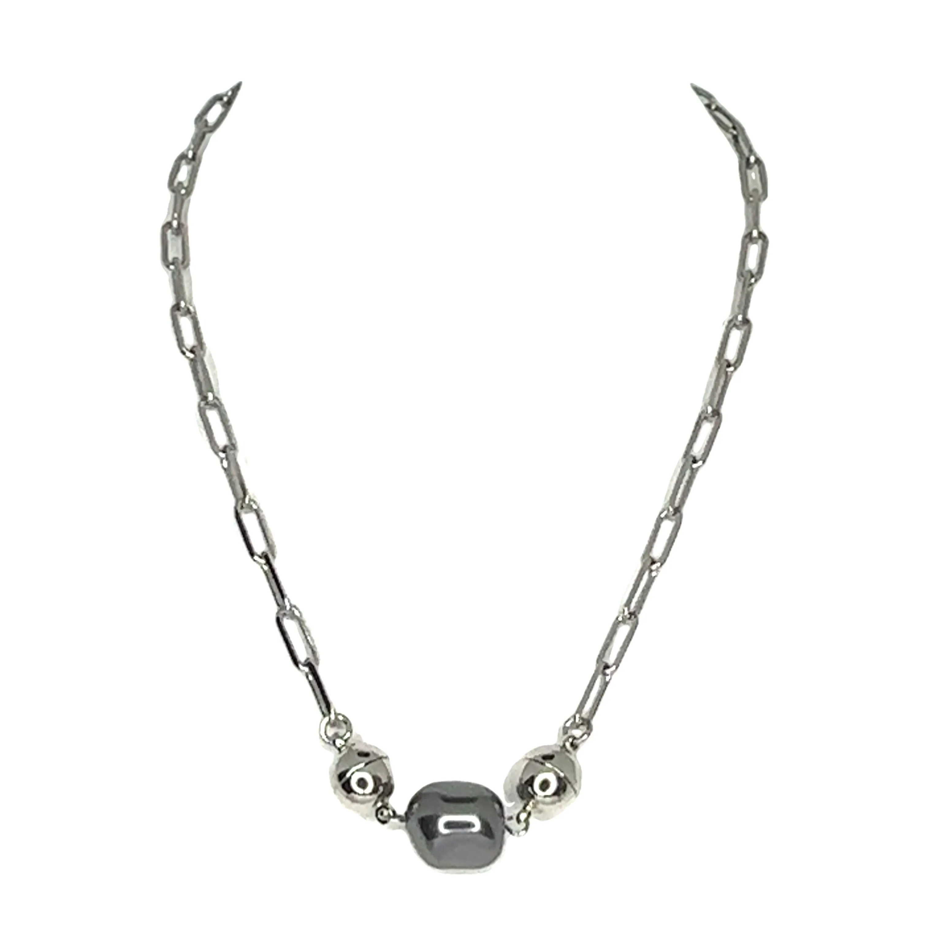 Pendant - Organic Pearl - Dark Grey