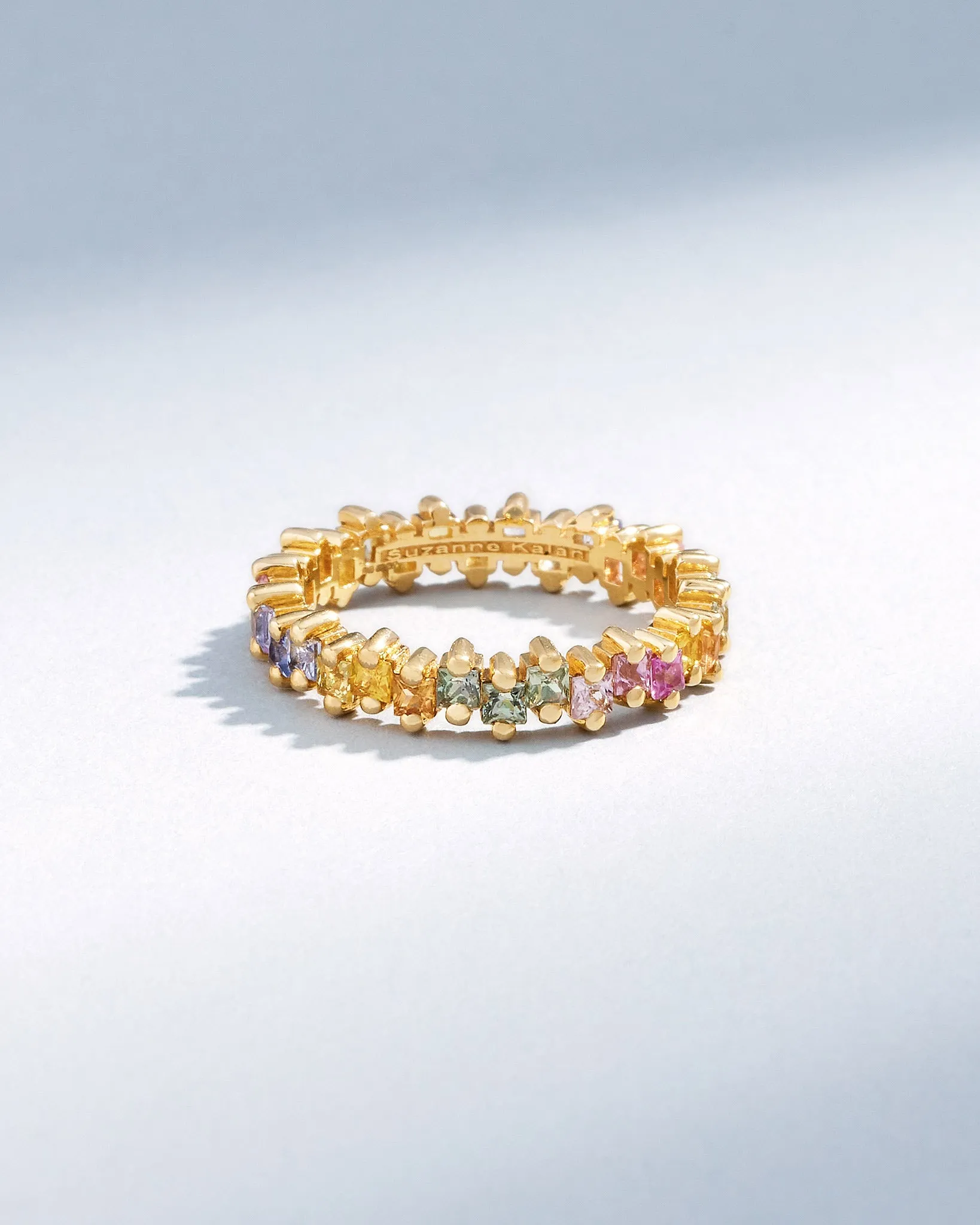 Princess Midi Pastel Sapphire Eternity Band