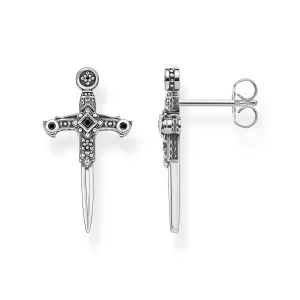 Punk Cross Sword Stud Earrings