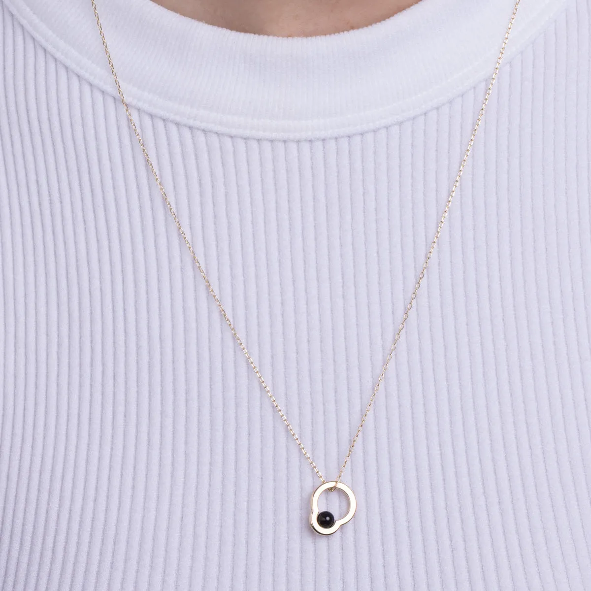 "Mini Beluga" Onyx Necklace